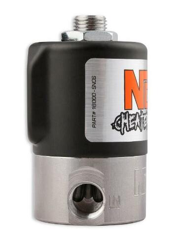 NOS nitrous solenoid - black - 18000BNOS stainless steel blue purge 2493
