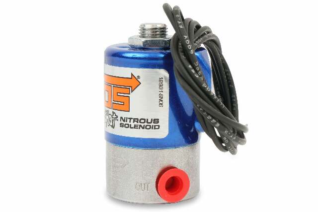 NOS super pro-shot nitrous solenoid universal- 400HP flow limit stainless steel blue red purge 18045NOS