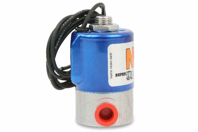 NOS super pro-shot nitrous solenoid universal- 400HP flow limit stainless steel blue red purge 18045NOS