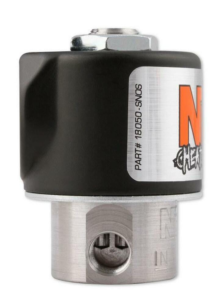 NOS fuel solenoid - black - 18050BNOS stainless steel red purge 2493
