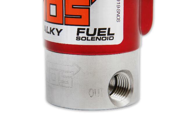 NOS fuel solenoid - red stainless steel purge 18060NOS