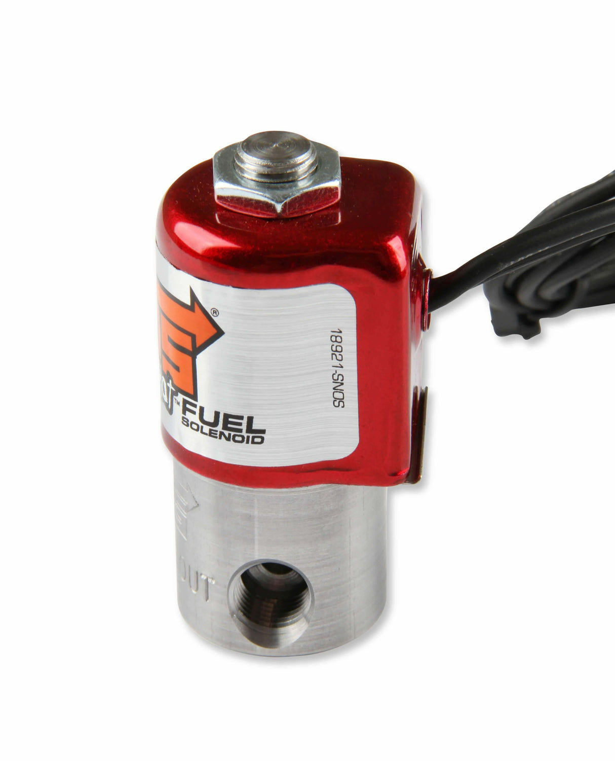 NOS powershot fuel solenoid, 1/8 inch inlet stainless steel red purge 18080NOS