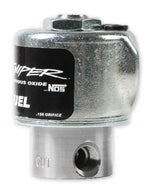 NOS sniper fuel solenoid 400 max HP 1/8 NPT inlet 1/8 NPT outlet stainless steel black purge 18087NOS