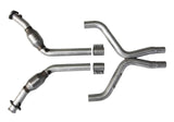 Fits 2011-2014 Ford Mustang V6 3.7L Full X Pipe With Catalytic Converters-1814