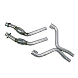 Fits 2011-2014 Ford Mustang V6 3.7L Full X Pipe With Catalytic Converters-1814