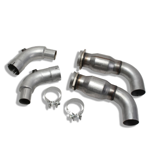 Fits 2015-2023 Ford Mustang GT 3" Short Mid Pipe With Catalytic Converters-1816