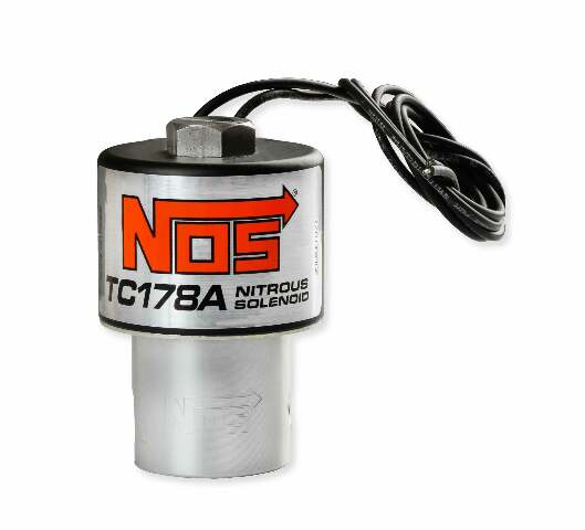 NOS nitrous solenoid - black - 18178BNOS 4 lb clear single stage purge 2493
