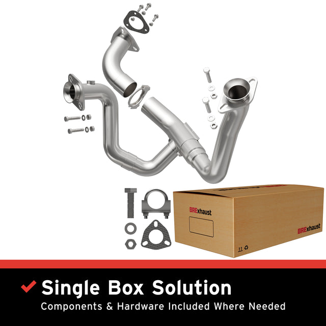 1999-2004 Ford F-250 Super Duty Direct-Fit Front Pipe Kit 107-0008 stainless steel
