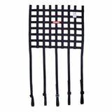 RaceQuip SFI ribbon window net 18 x 24 inch 1 inch SFI 27.1 strap mounts 825005RQP