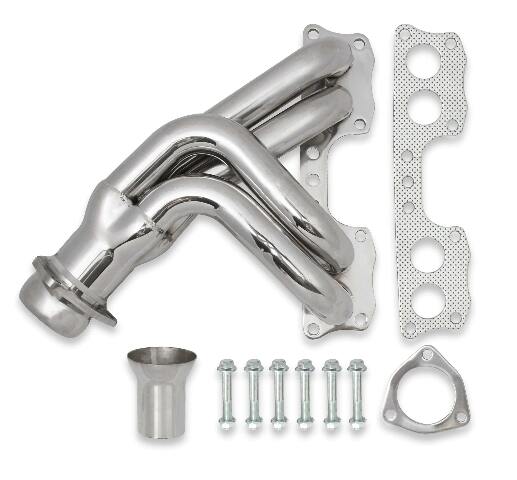 Flowtech Shorty Header for 75-88 Toyota Pickup w/ 20R/22R, Polished Stainless  - 19002FLT