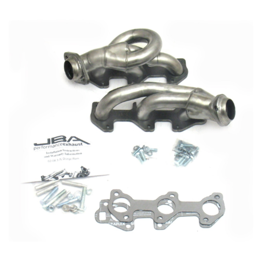 JBA Exhaust Headers for Dodge Ram 1500 3.7L V6 for 2002-2008 Stainless Coated - 1931S