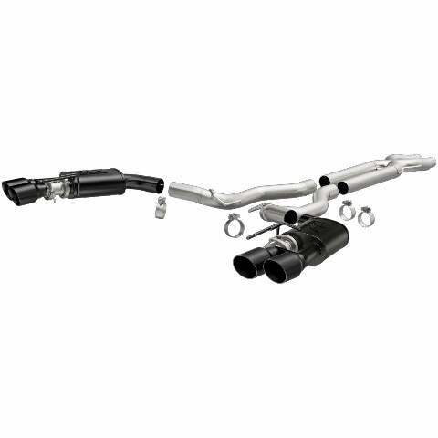 MagnaFlow cat-back exhaust system for 2018-2023 Ford Mustang stainless steel black 19369