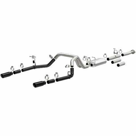 MagnaFlow cat-back exhaust system for 2011-2019 Chevy Silverado 2500 stainless steel black 19377