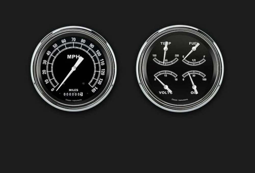 1947-53 Traditional Truck Package CT47TR52 for 1947-1953 dash gauge cluster