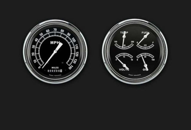 1947-53 Traditional Truck Package CT47TR52 for 1947-1953 dash gauge cluster