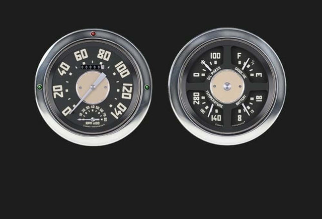 1954-55 Chevy Truck Package 4 5/8" Speedometer & Quad CT54OE62 dash gauge cluster