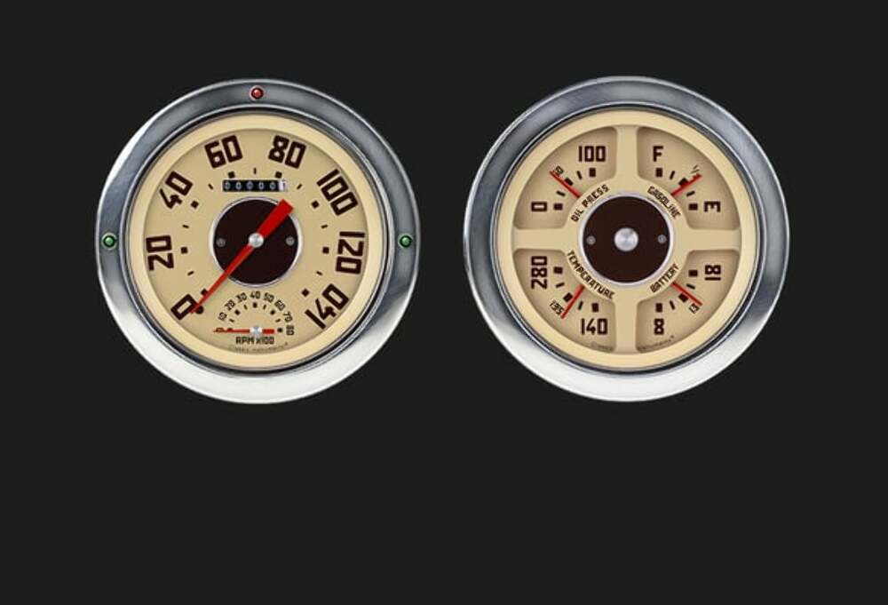 1954-55 GMC Truck Package CT54GM62 dash analog gauge cluster