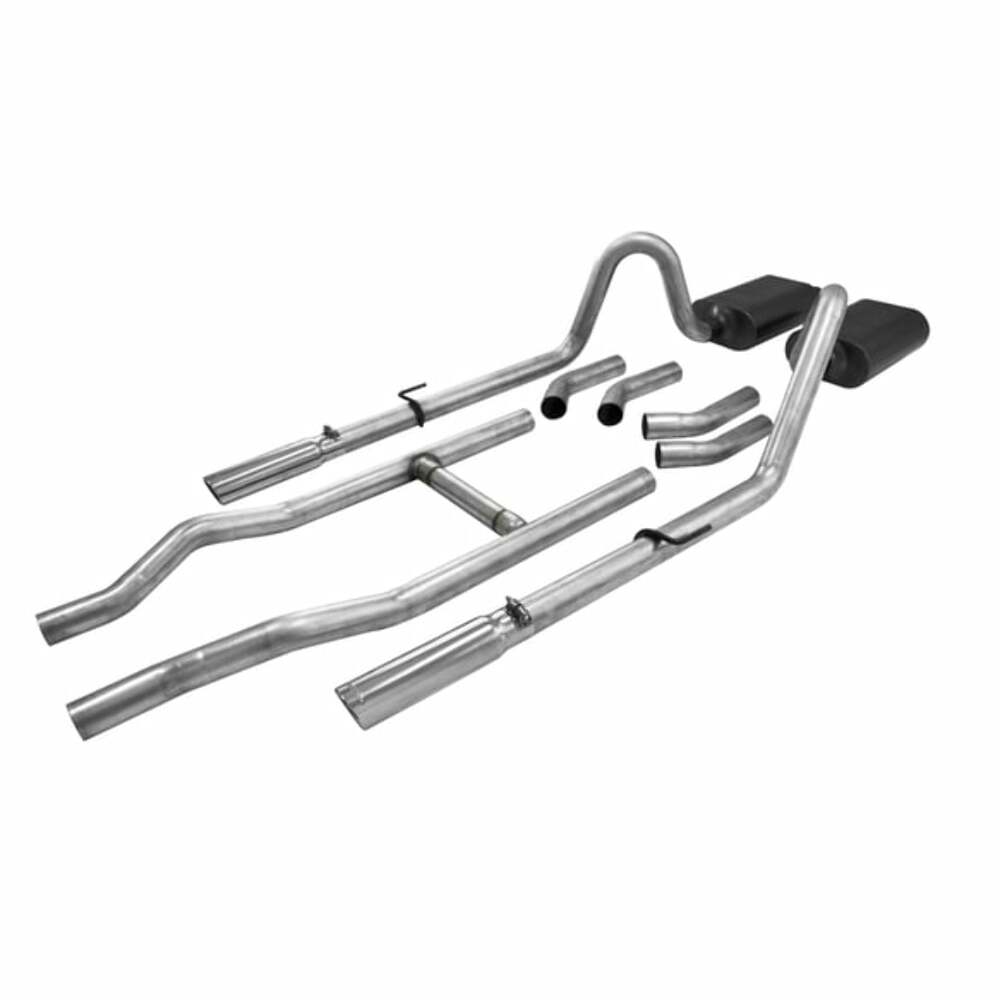 t 1955-1957 Chevrolet Bel Air Crossmember-back Exhaust System Flowmaster American Thunder 817174 Flowmaster
