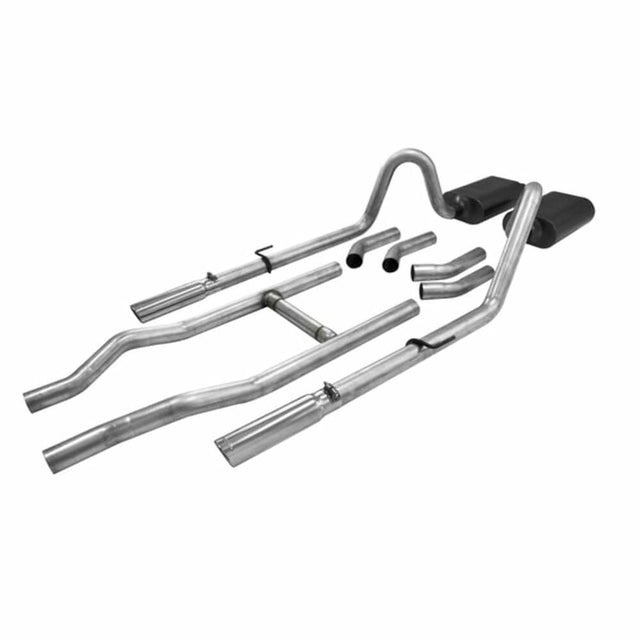 t 1955-1957 Chevrolet Bel Air Crossmember-back Exhaust System Flowmaster American Thunder 817174 Flowmaster