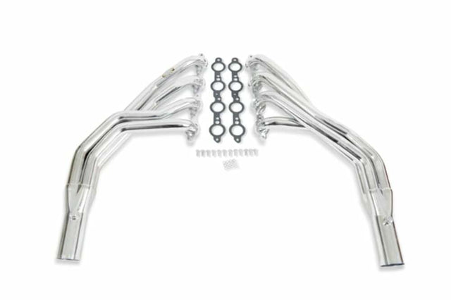Hooker 1955-1957 Chevrolet Corvette Long Tube Header Super Competition 2292-1HKR for 1955-1957 Chevy Corvette black ceramic coated long tube manual transmission
