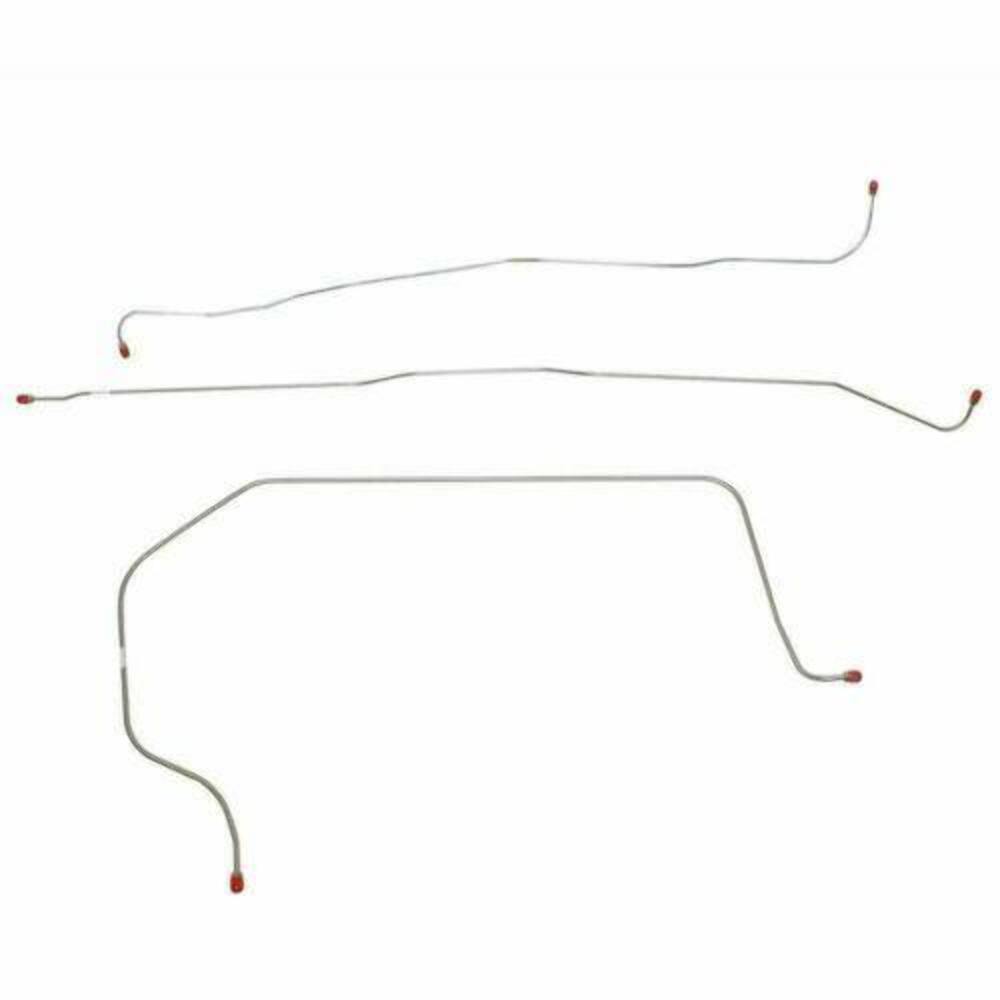 t 1955-56 Chevrolet Series II 1/2 Ton Truck Front Brake Line Kit Steel - TKT5501OM Fine Lines