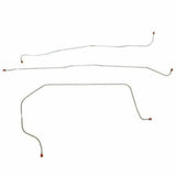 Front Brake Line Kit for 1955-1956 Chevy Series II 1/2 Ton Truck stainless steel