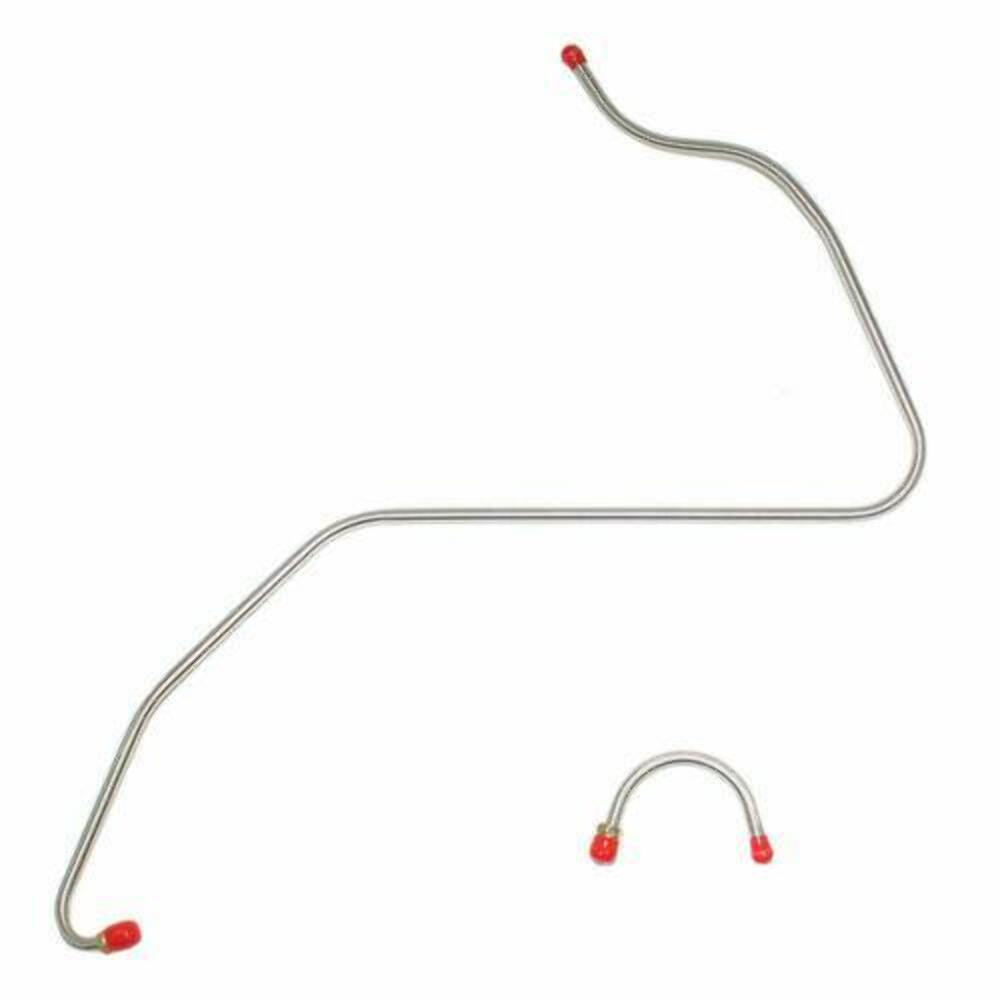 t 1960-61 Ford Falcon Pump to Carburetor Fuel Line 6cyl 1 BBL 2 Steel - LPC6001SS Fine Lines