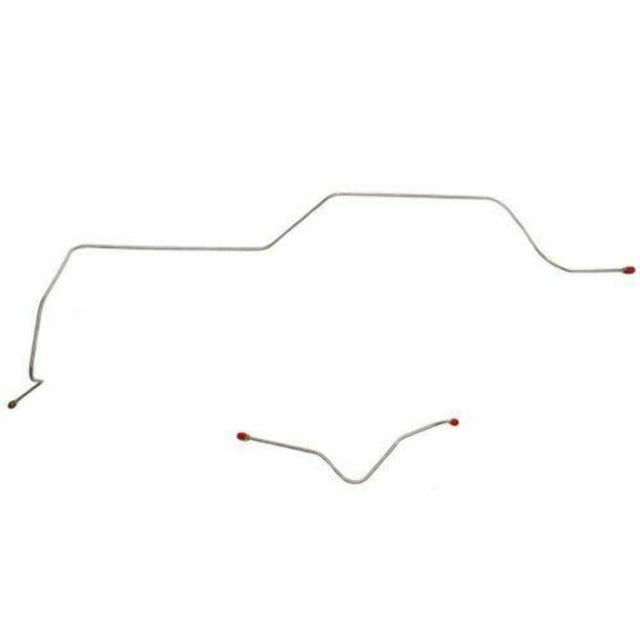 t 1960-63 Ford Falcon Front Brake Line Kit Standard Brakes Stainless - LKT6001SS Fine Lines
