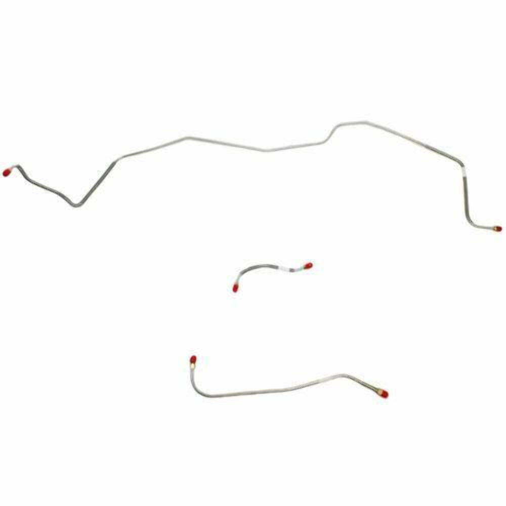 t 1962-64 Dodge Polara Front Brake Line Kit Standard Brakes Stainless - RKT6401SS Fine Lines