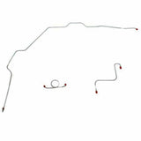 Front Brake Line Kit for 1963-1965 Ford Fairlane drum brakes stainless steel