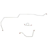 t 1964-65 Ford Mustang Front Brake Line w/ Standard Drum Brakes 3 Piece -ZKT6401SS Fine Lines