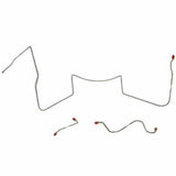Front Brake Line Kit for 1964-1965 Pontiac Lemans drum brakes stainless steel