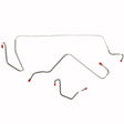 t 1964-66 Dodge Dart Front Brake Line Kit Standard Disc Brakes Stainless YKT6411SS Fine Lines