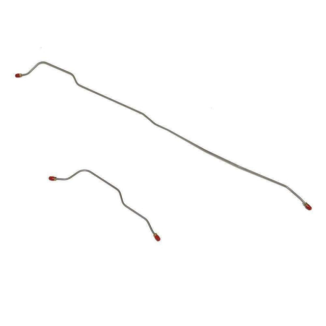 Brake Line for 1964-1966 Ford Mustang 6cyl. Rear Axle Lines 2 Piece Set stainless steel