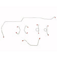 t 1964-66 Ford Mustang Front Brake Line w/ Standard Disc Brakes - ZKT6411OM Fine Lines