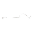 t 1964-66 Ford Mustang Intermediate Brake Line Disc Brake Dual Exhaust - ZIN6404SS Fine Lines