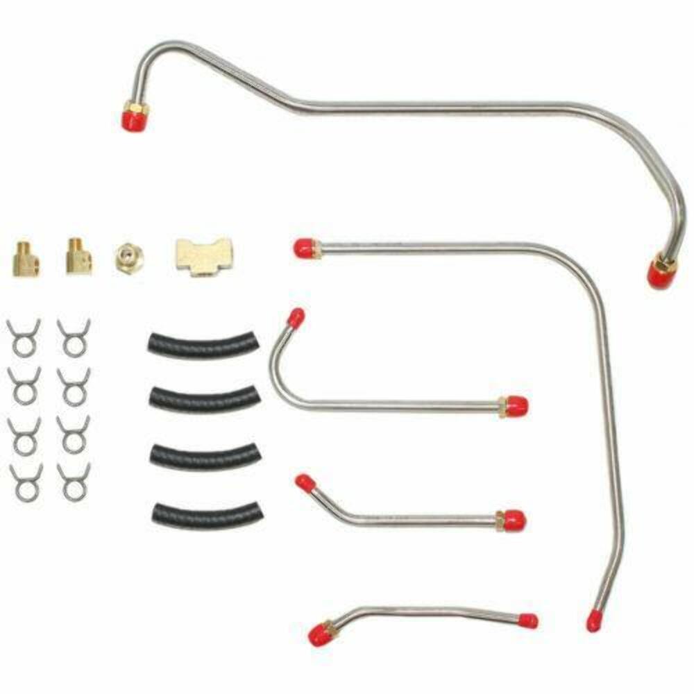 t 1964-68 Dodge Charger Pump to Carb Fuel Line Hemi XRam w/ Dual Holleys RPC6403SS Fine Lines