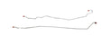 Brake Line for 1965-1966 FORD F-100 Intermediate short bed stainless steel