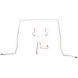 t 1965-66 Chevrolet Chevy II Front Brake Line Kit Power Disc Brakes - XKT6501OM Fine Lines