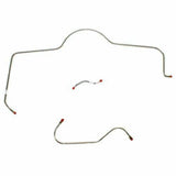 t 1965 Dodge Coronet Front Brake Line Kit Power Brakes 3 Set Steel - RKT6502OM Fine Lines