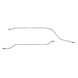 Brake Line for 1966-1967 Chevy Chevy II Rear Axle Lines 2 Piece Set Stainless stainless steel