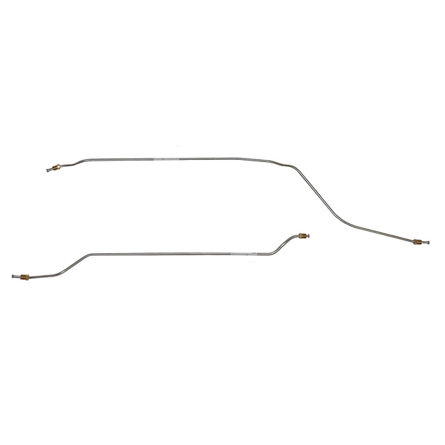 Brake Line for 1966-1967 Chevy Chevy II Rear Axle Lines 2 Piece Set Stainless stainless steel