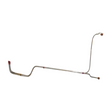 Transmission Cooler Lines for 1966-1967 Chevy Chevy II Transmission Cooler w/ 3 Spacer at Radiator stainless steel