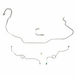 t 1966-70 Dodge Coronet Front Brake Line Kit Power Disc Brakes Steel - RKT6612OM Fine Lines