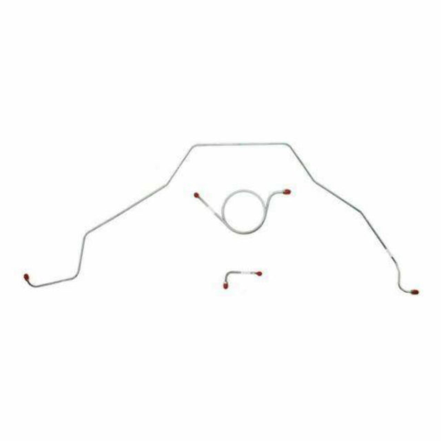 t 1966 Chevrolet Bel Air Front Brake Line Kit Power Brakes - BKT6602SS Fine Lines
