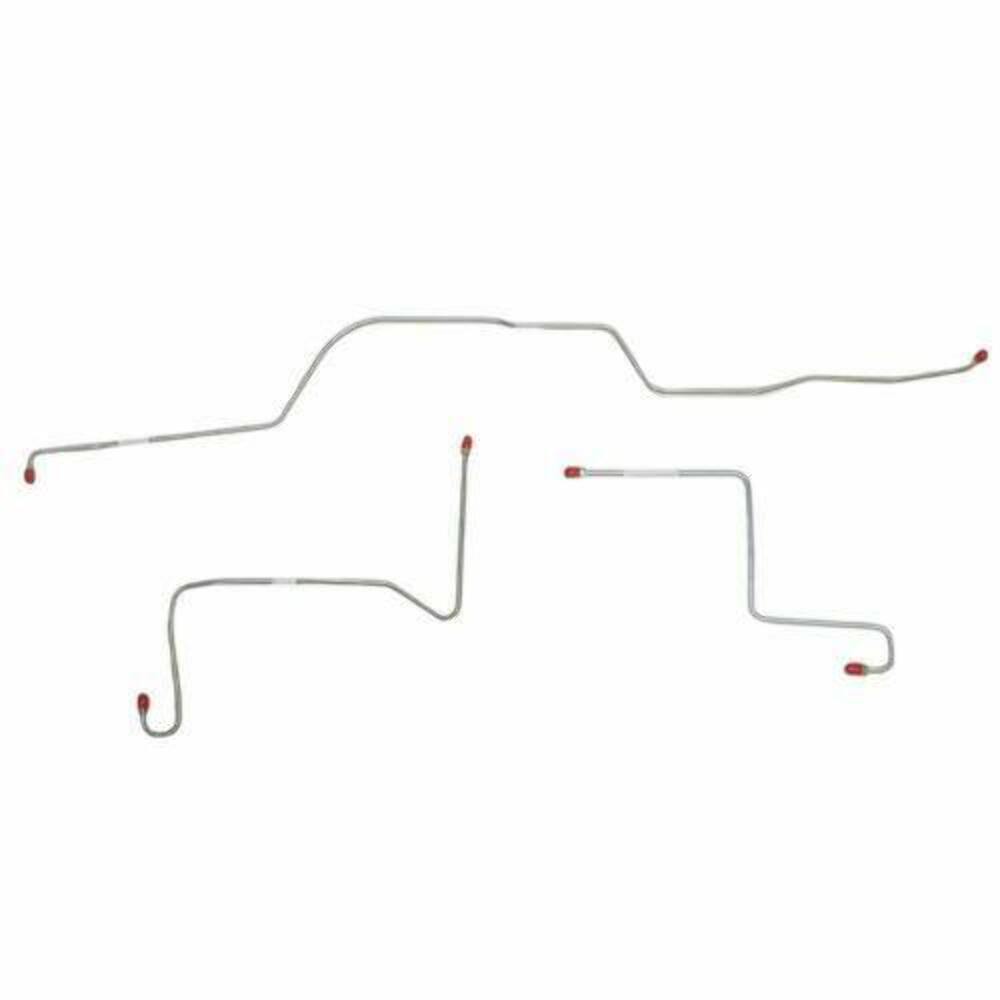 Front Brake Line Kit for 1966 Ford Fairlane drum brakes stainless steel