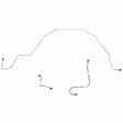 t 1966 Ford Galaxie Front Brake Line Kit with Power Brakes Stainless - GKT6602SS Fine Lines