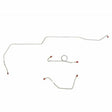 t 1966 Ford Mustang Front Brake Line w/ Power Drum Brakes 3 Piece - ZKT6602SS Fine Lines