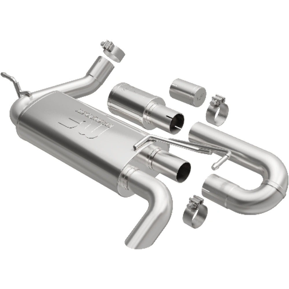 Fits 2007-2011 Jeep Wrangler Overland Series Axle-Back Performance Exhaust 19649