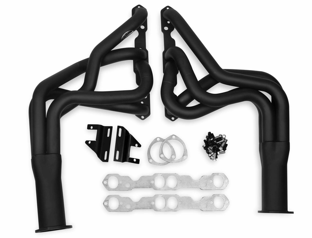 Hooker 1967-1969 Chevrolet Camaro Long Tube Headers Super Competition 2207HKR for 1967-1969 Chevy Camaro black ceramic coated long tube